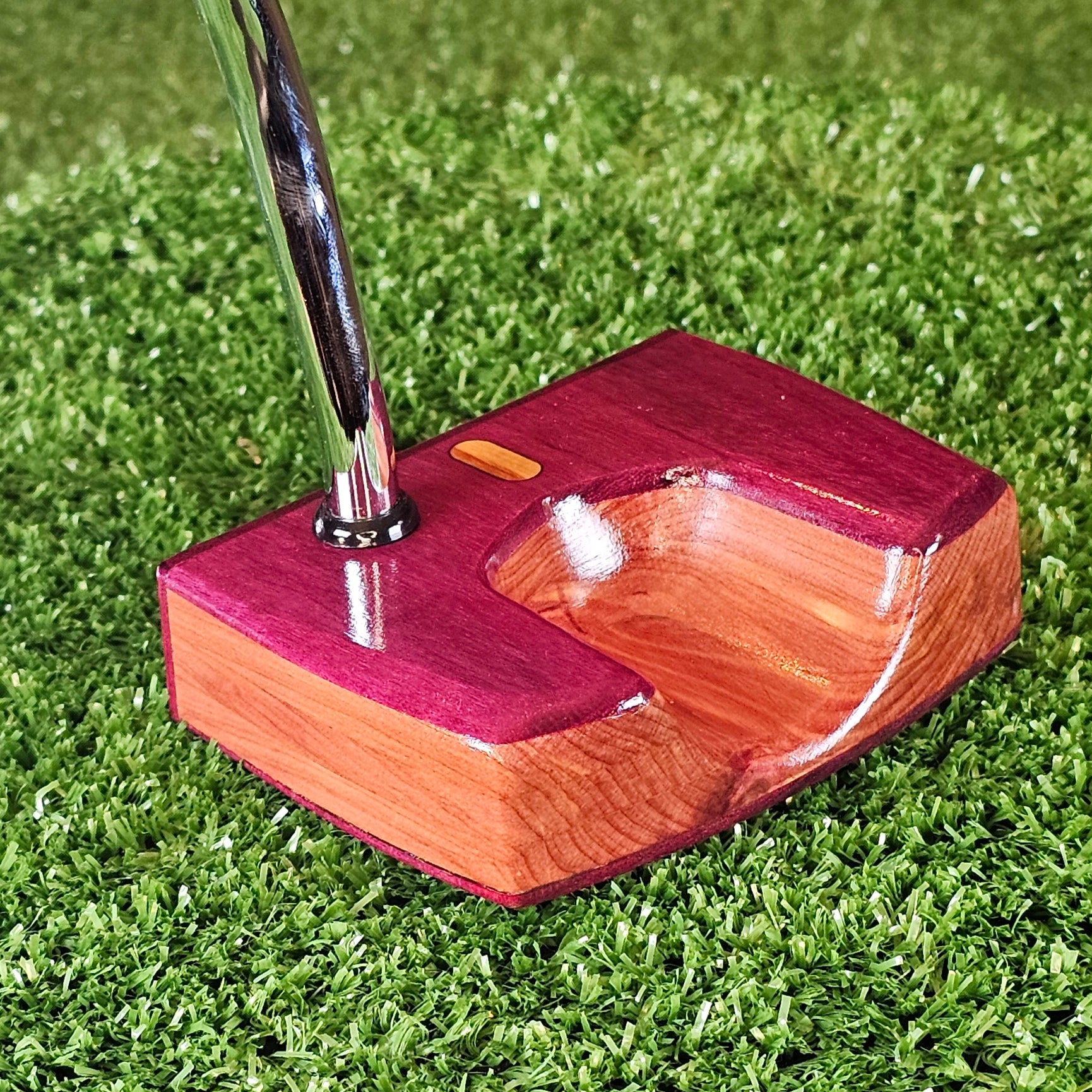 Amaranth style Purpleheart exotic wood Woodrich Regal Putter
