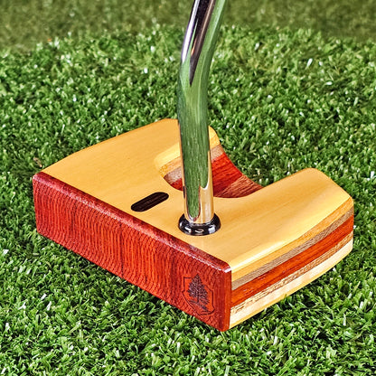 Sunstroke style Yellowheart exotic wood Woodrich Regal Putter