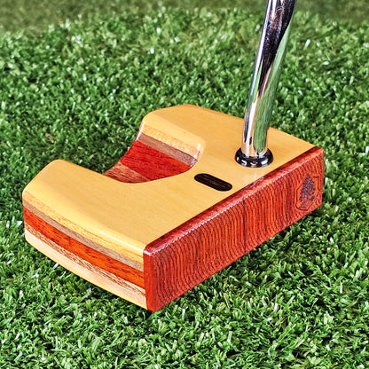 Sunstroke style Yellowheart exotic wood Woodrich Regal Putter