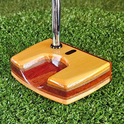 Sunstroke style Yellowheart exotic wood Woodrich Regal Putter