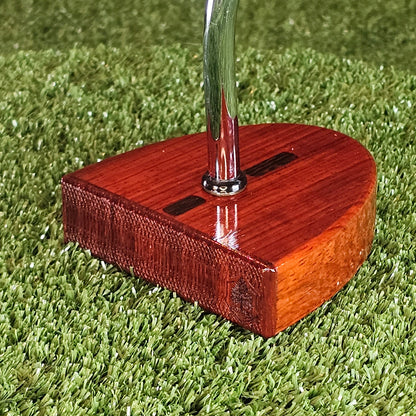 Exotic Padauk center shaft wood putter PROTOTYPE zero torque