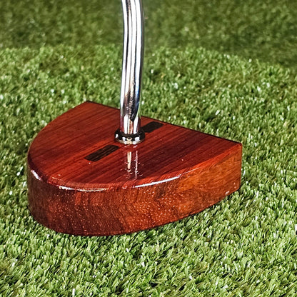 Exotic Padauk center shaft wood putter PROTOTYPE zero torque