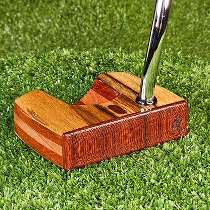 Zebrawood exotic wood and Padauk Woodrich Regal Putter