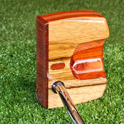 Zebrawood exotic wood and Padauk Woodrich Regal Putter