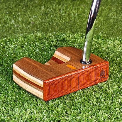 Walnut and Padauk exotic wood Woodrich Regal Putter