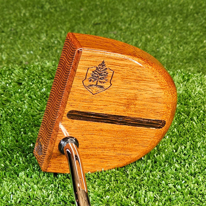 Mahogany wood putter with exotic Wenge inlay and Padauk face plate FATTY style