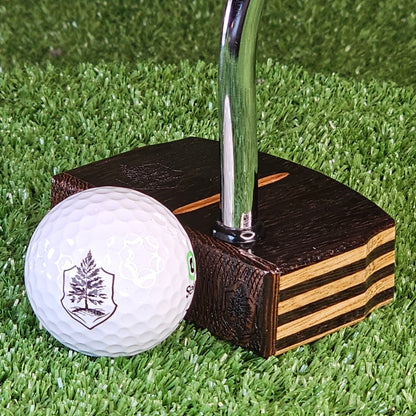 Wenge exotic wood putter with Limba wood layers