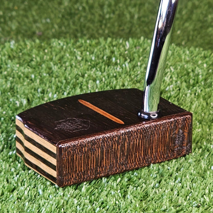Wenge exotic wood putter with Limba wood layers