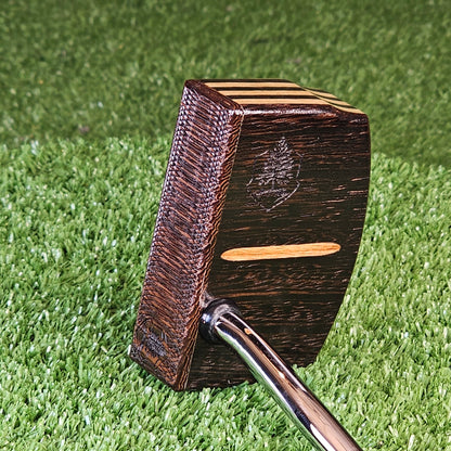 Wenge exotic wood putter with Limba wood layers