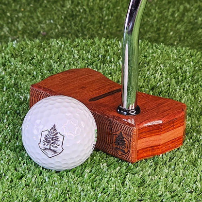 Rosewood exotic wood putter with Walnut and Padauk wood Bladewood style