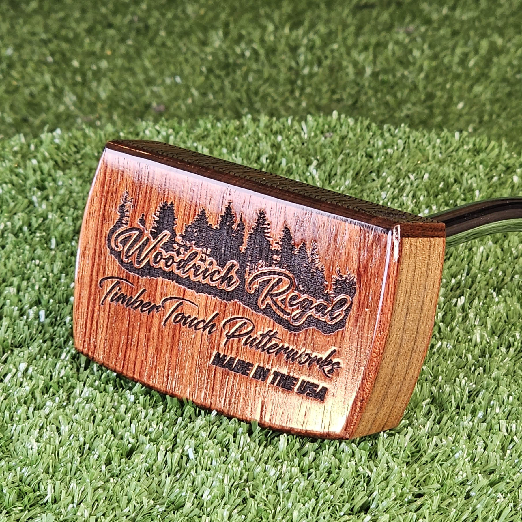 Rosewood and Walnut exotic wood Woodrich Regal Putter