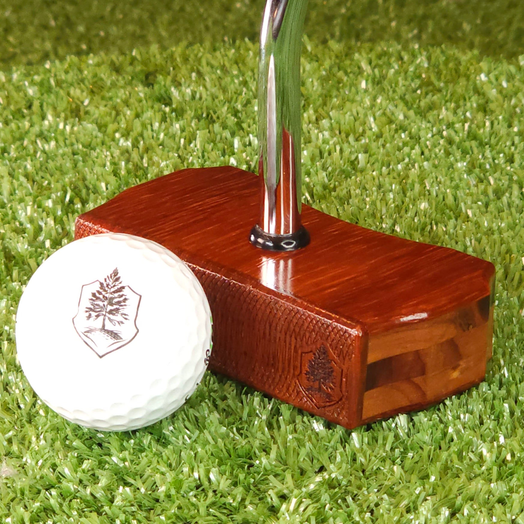 Padauk exotic wood Zero Torque Center Shaft putter