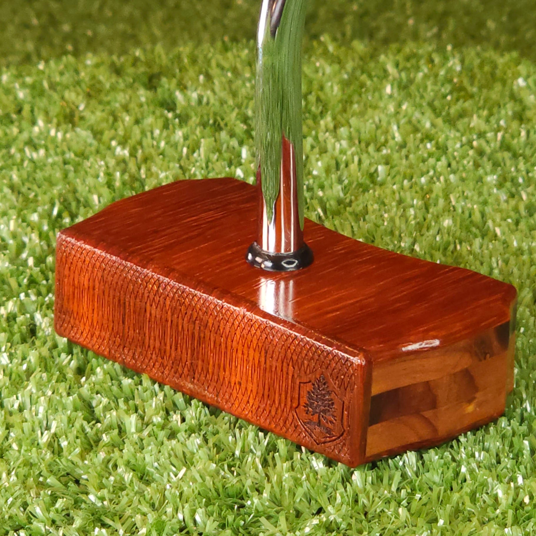 Padauk exotic wood Zero Torque Center Shaft putter