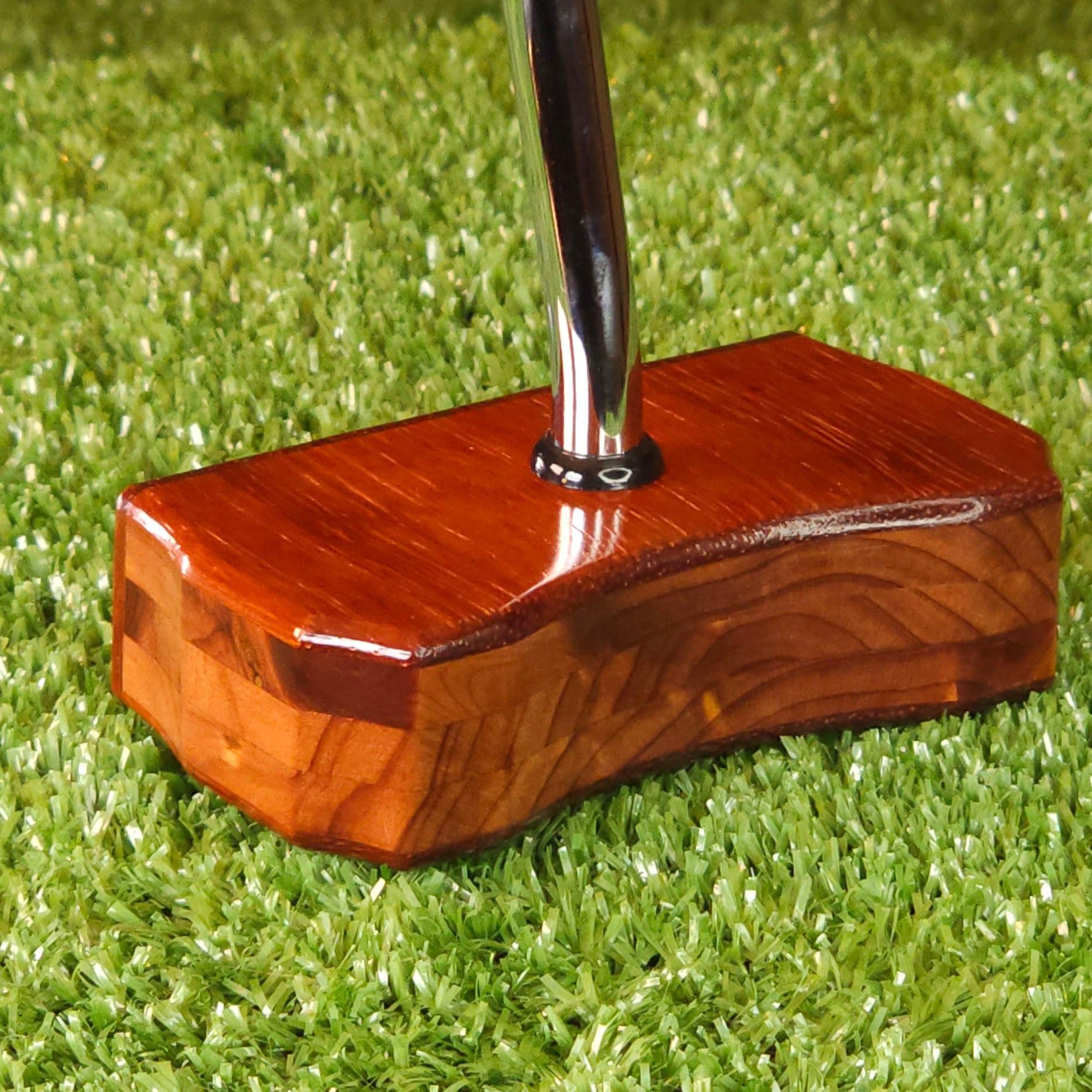 Padauk exotic wood Zero Torque Center Shaft putter