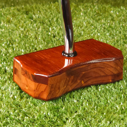 Padauk exotic wood Zero Torque Center Shaft putter