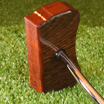 Wenge and Padauk exotic wood Zero Torque Center Shaft putter