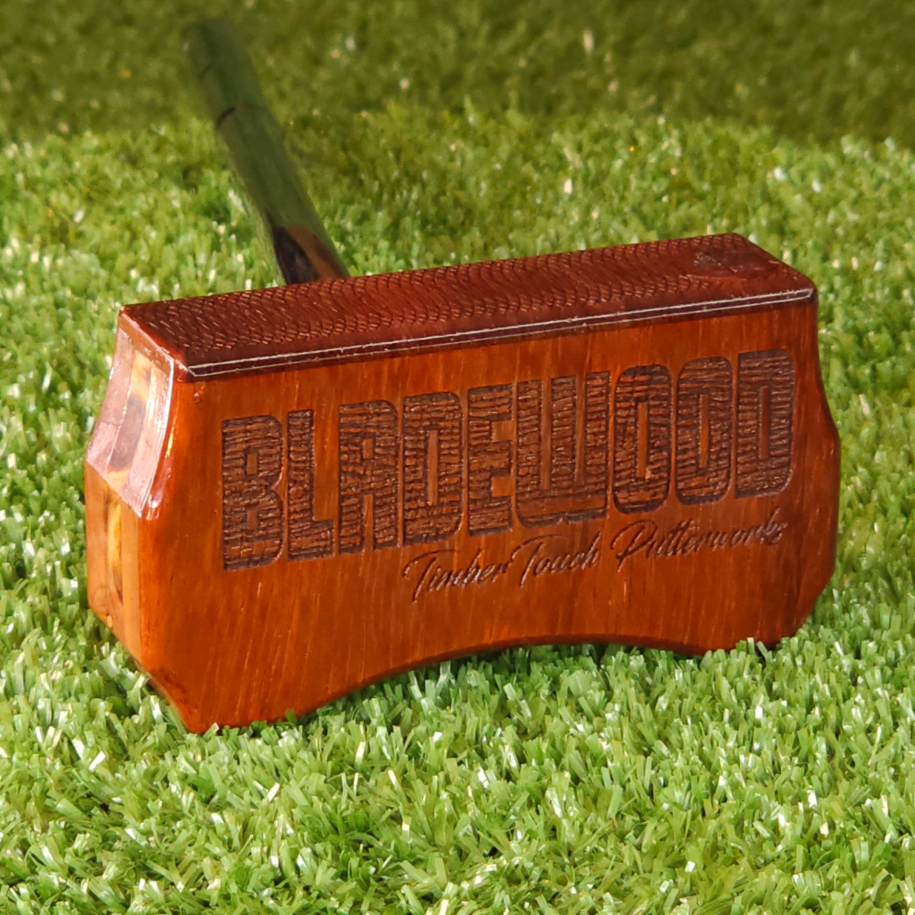 Padauk and Red Cedar exotic wood Zero Torque Center Shaft putter