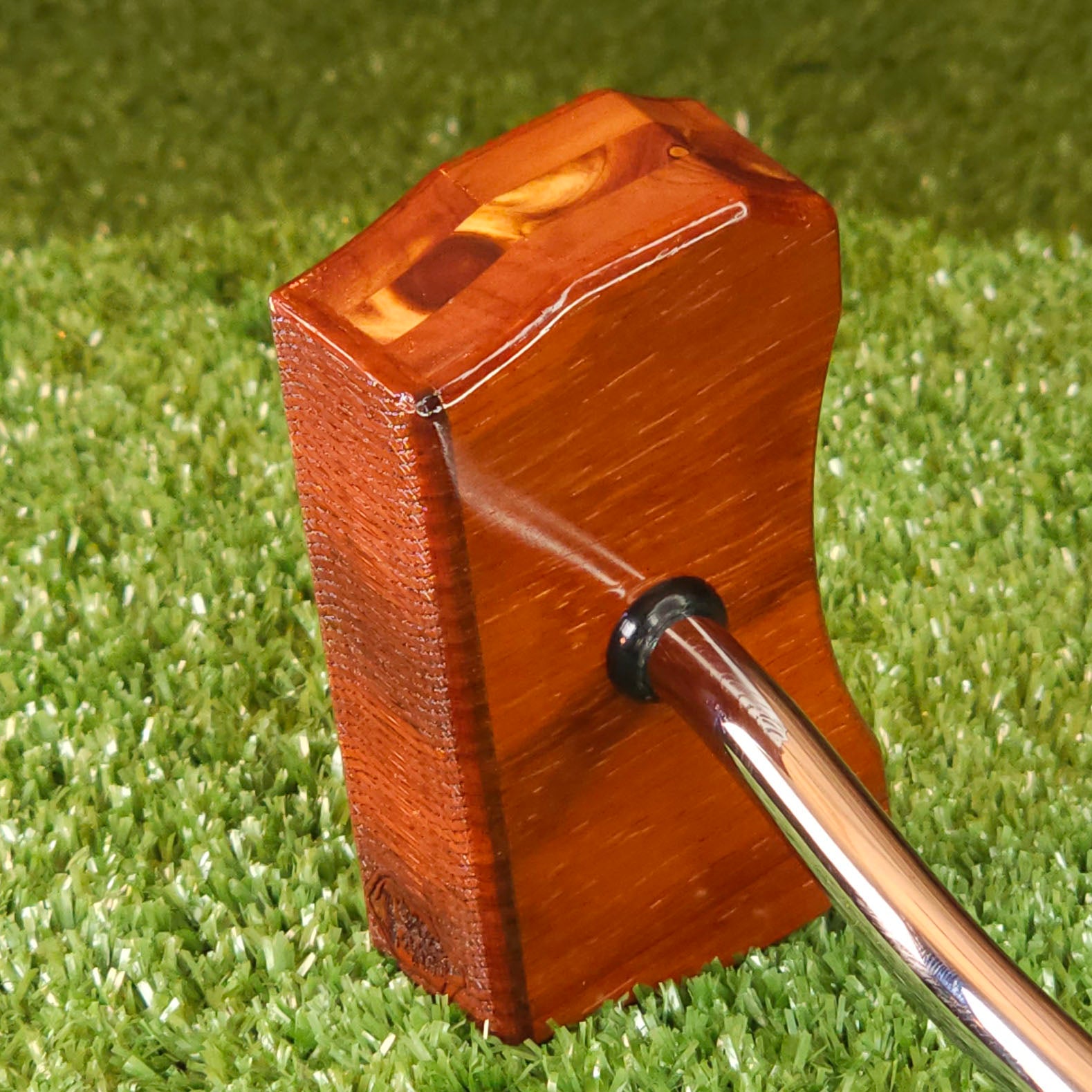 Padauk and Red Cedar exotic wood Zero Torque Center Shaft putter