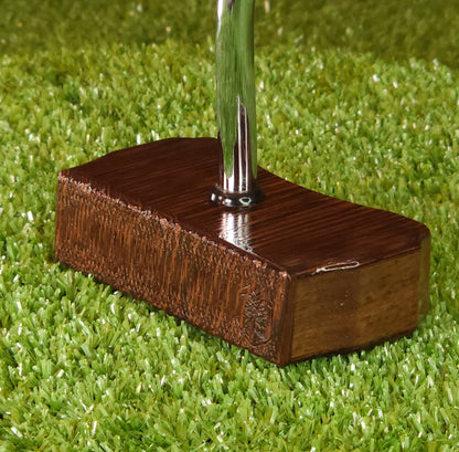 Wenge and Walnut exotic wood Zero Torque Center Shaft putter