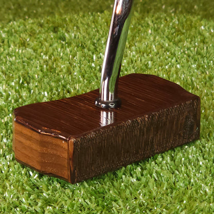 Wenge and Walnut exotic wood Zero Torque Center Shaft putter