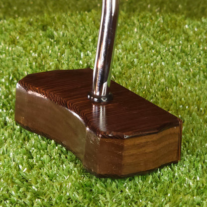 Wenge and Walnut exotic wood Zero Torque Center Shaft putter