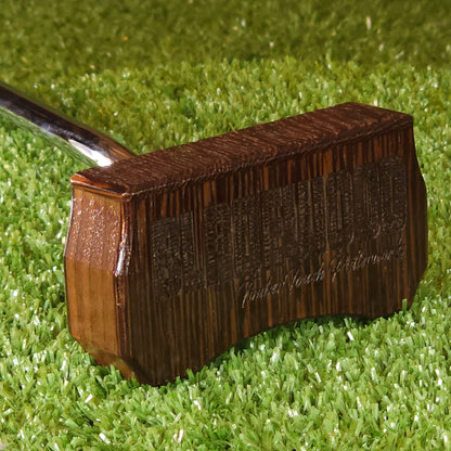 Wenge and Walnut exotic wood Zero Torque Center Shaft putter