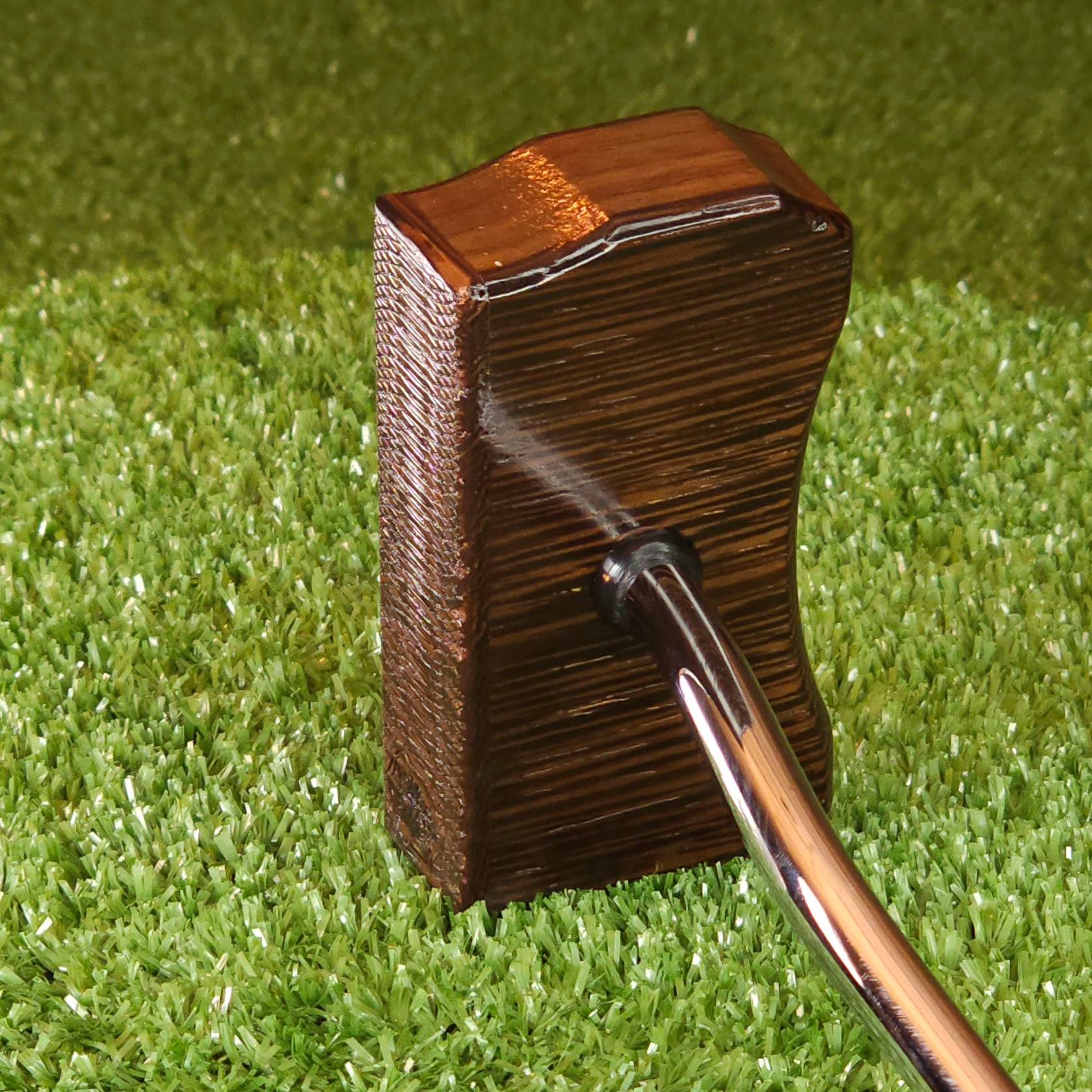 Wenge and Walnut exotic wood Zero Torque Center Shaft putter