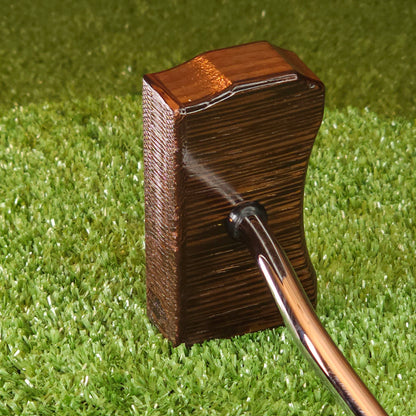 Wenge and Walnut exotic wood Zero Torque Center Shaft putter