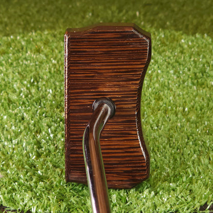 Wenge and Walnut exotic wood Zero Torque Center Shaft putter