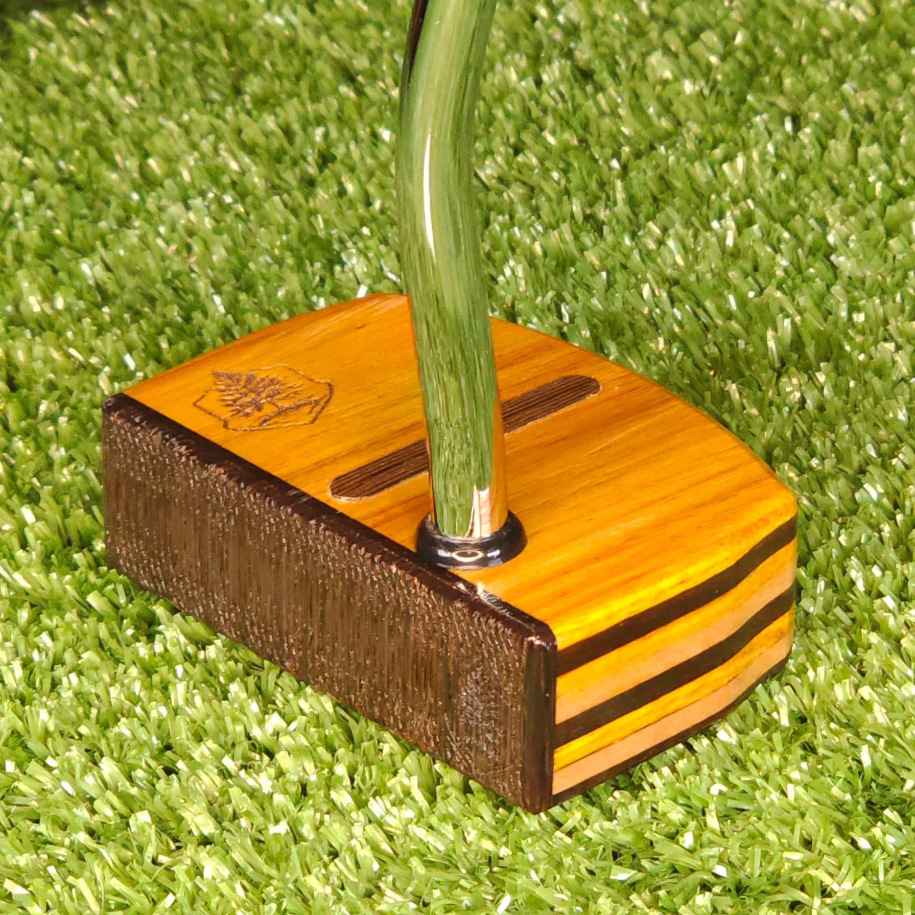 Canarywood and Wenge Exotic Wood Golf Putter