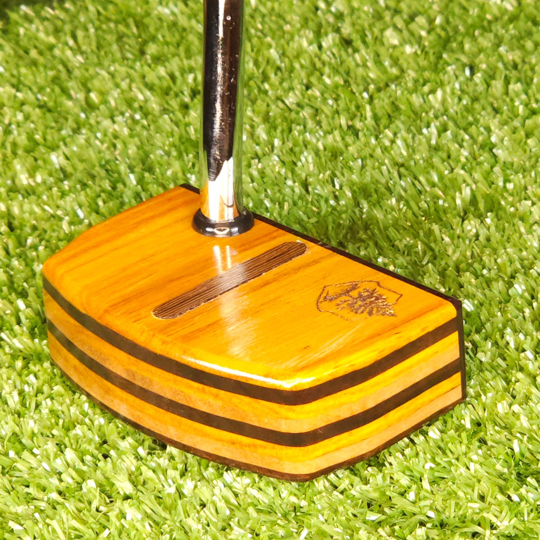 Canarywood and Wenge Exotic Wood Golf Putter