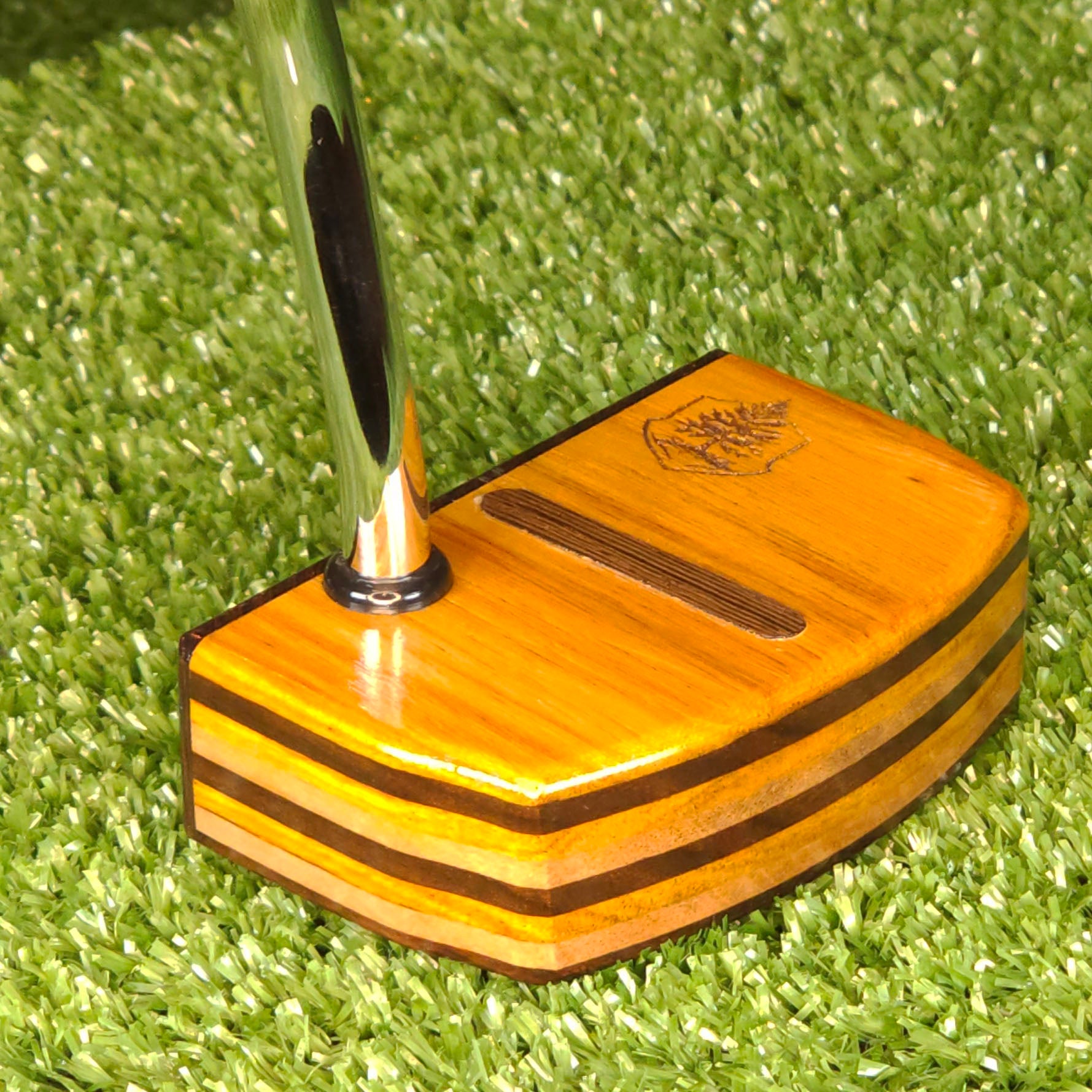 Canarywood and Wenge Exotic Wood Golf Putter