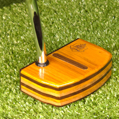 Canarywood and Wenge Exotic Wood Golf Putter