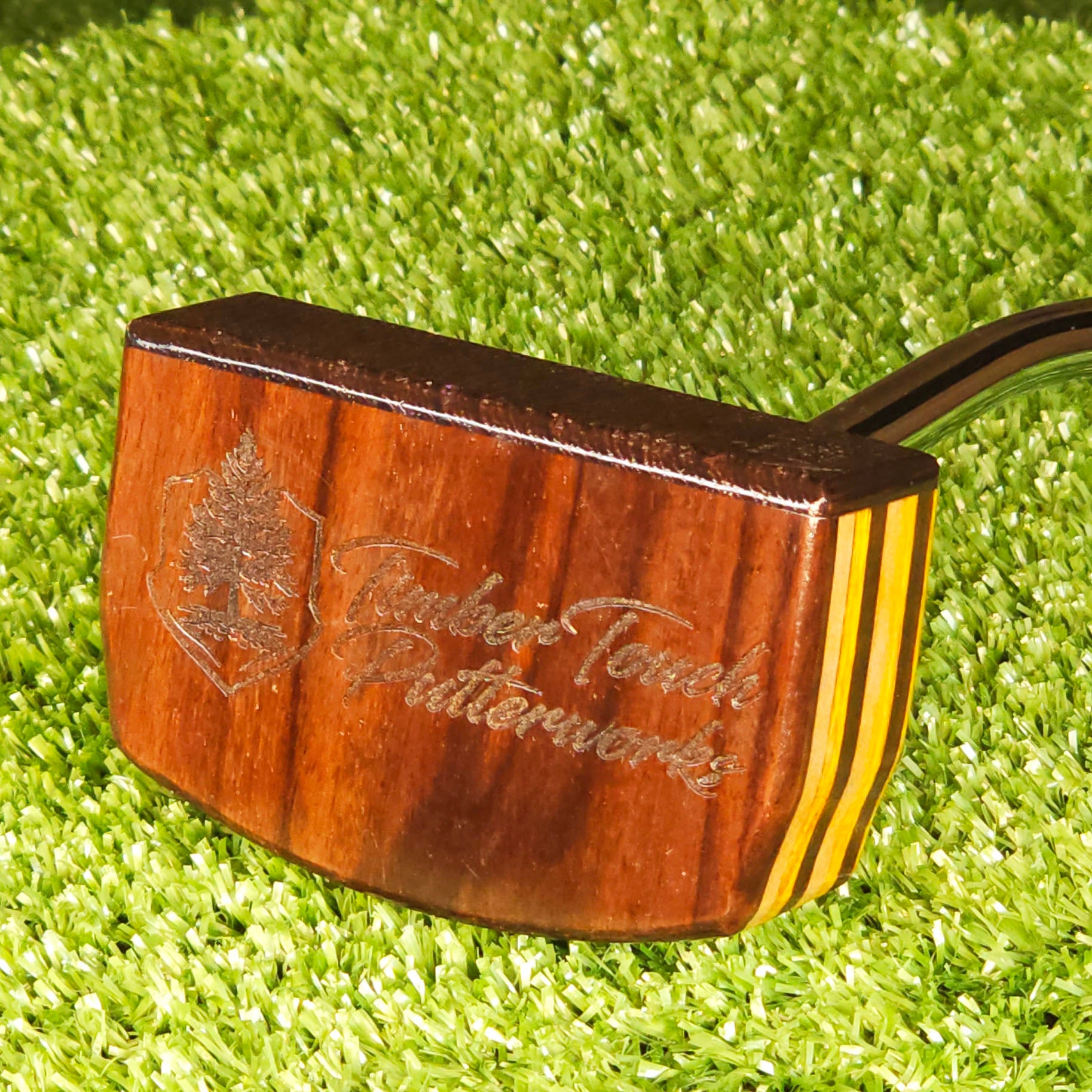 Canarywood and Wenge Exotic Wood Golf Putter