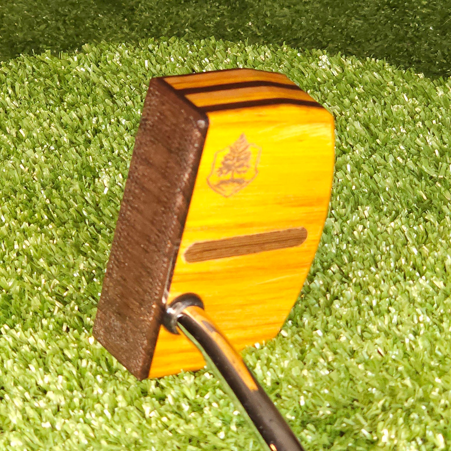 Canarywood and Wenge Exotic Wood Golf Putter