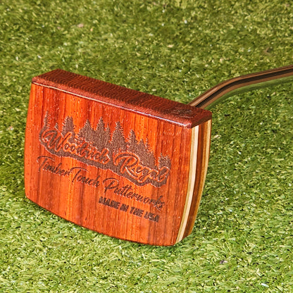 Red Ember style Padauk exotic wood Woodrich Regal Putter