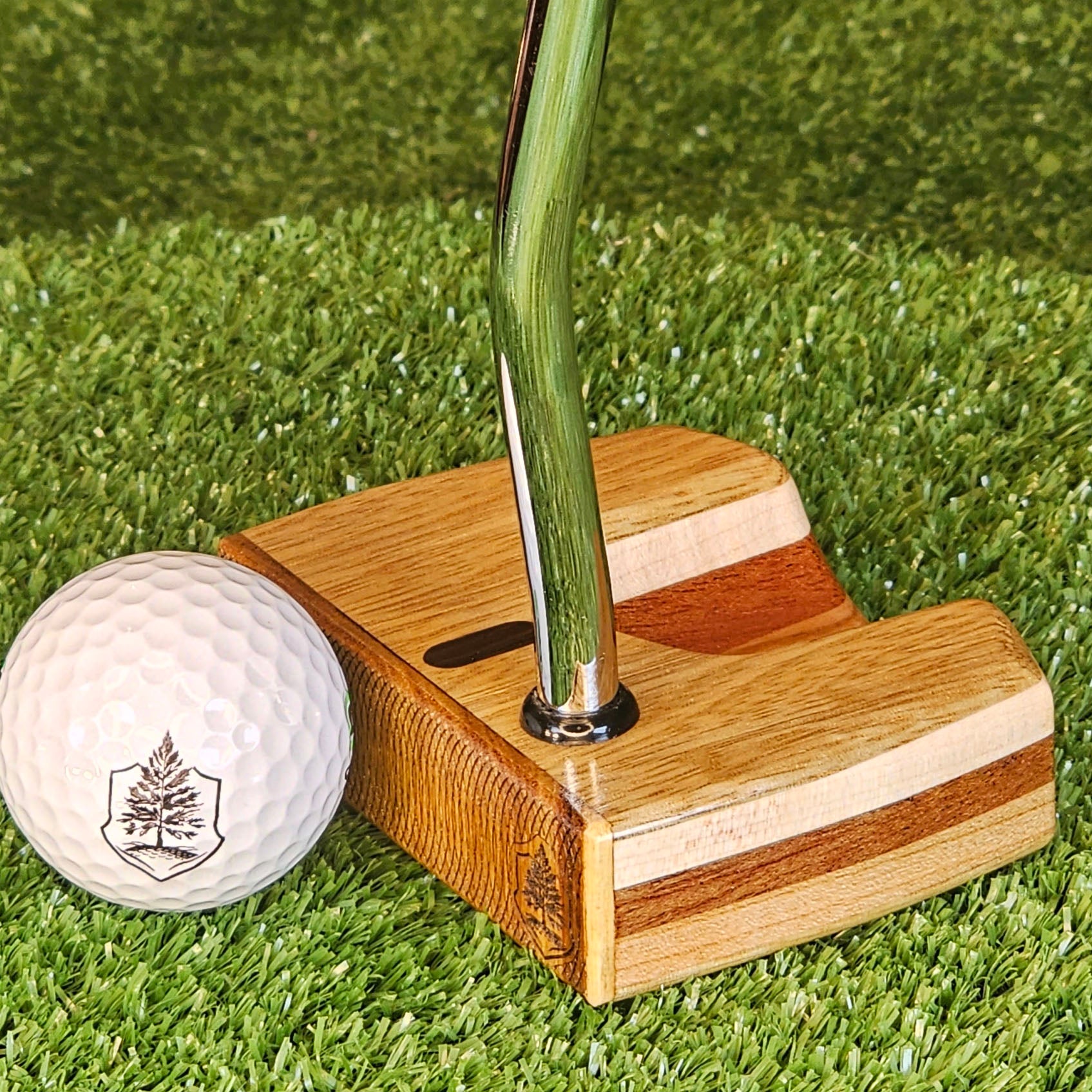 Arden style White LImba exotic wood Woodrich Regal Putter
