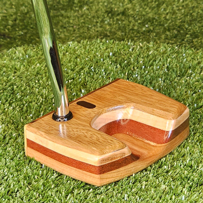 Arden style White LImba exotic wood Woodrich Regal Putter