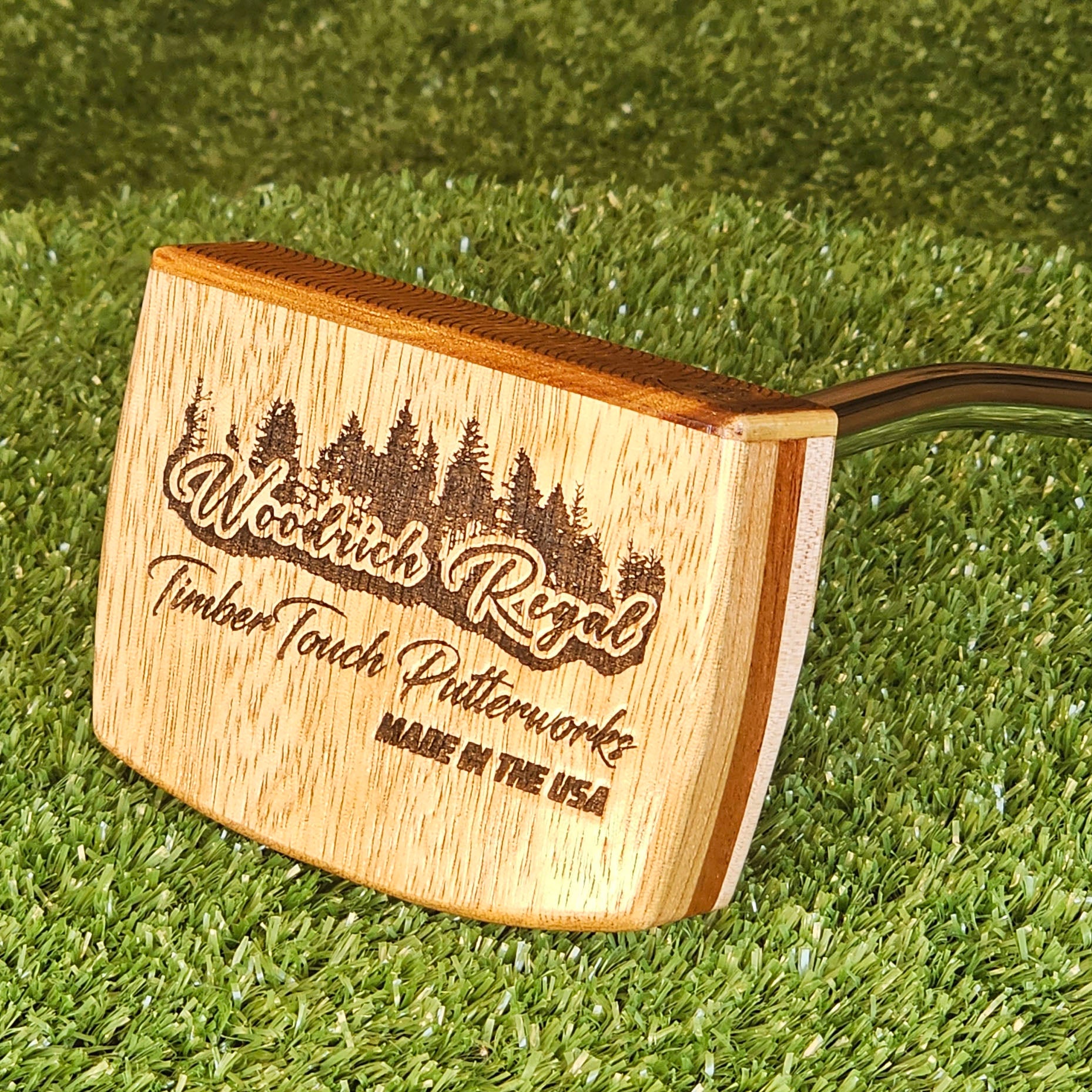 Arden style White LImba exotic wood Woodrich Regal Putter