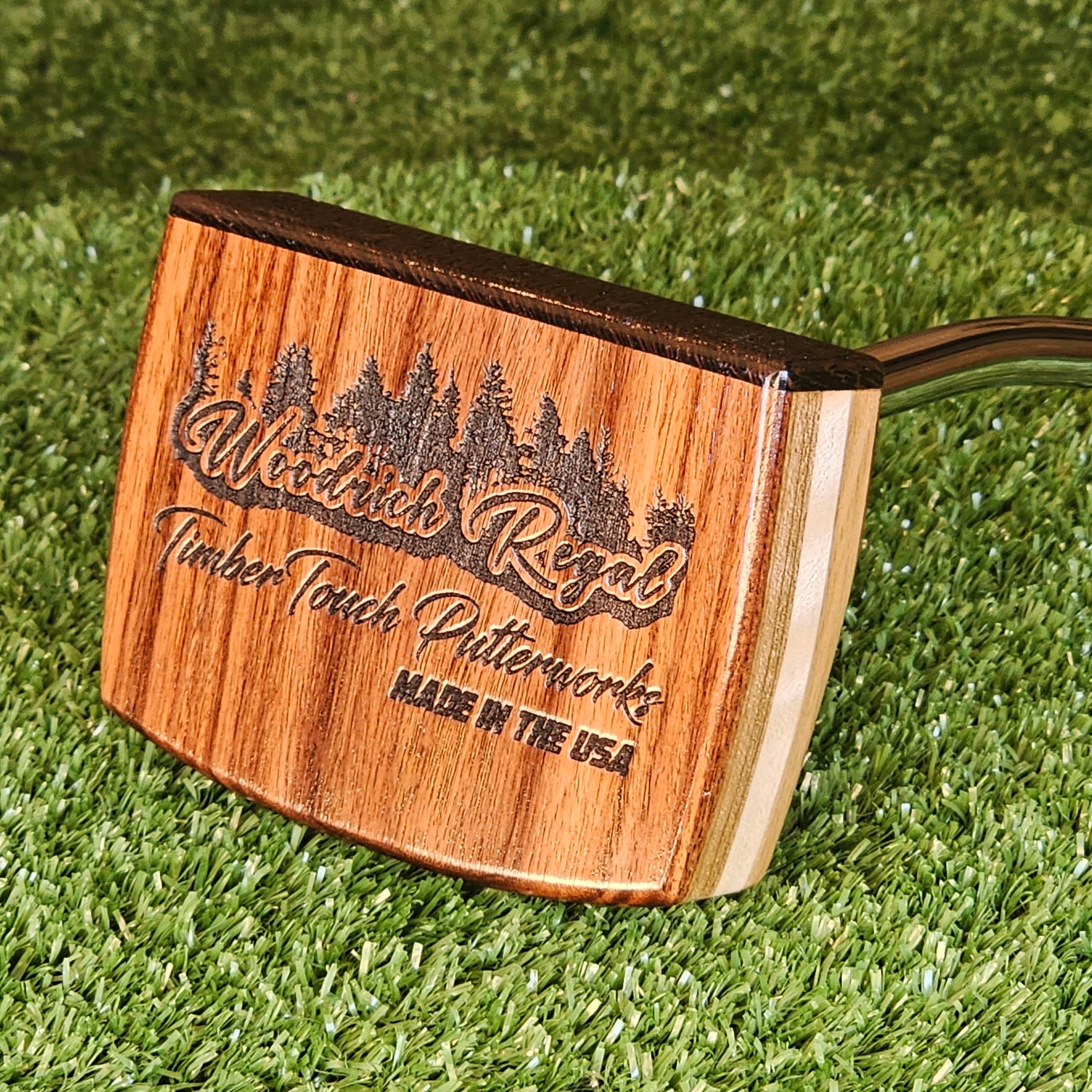 Tigris style Tigerwood exotic wood Woodrich Regal Putter