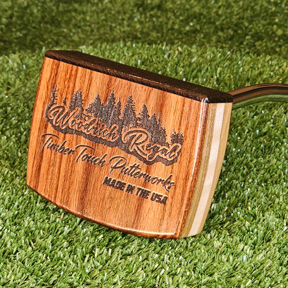 Tigris style Tigerwood exotic wood Woodrich Regal Putter