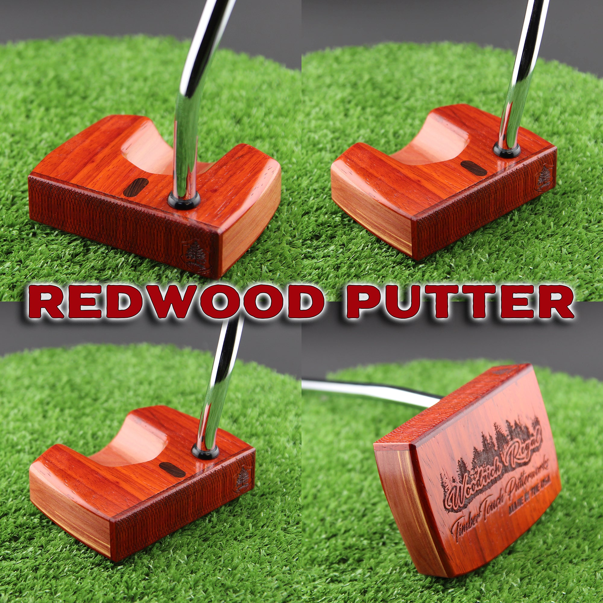 Redwood style all Padauk and Cedar Woodrich Regal Putter
