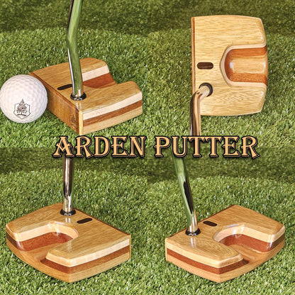 Arden style White LImba exotic wood Woodrich Regal Putter