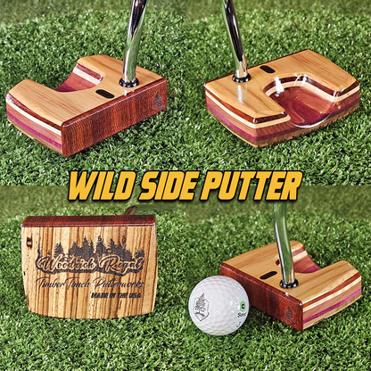 Wild Side style Canarywood exotic wood Woodrich Regal Putter