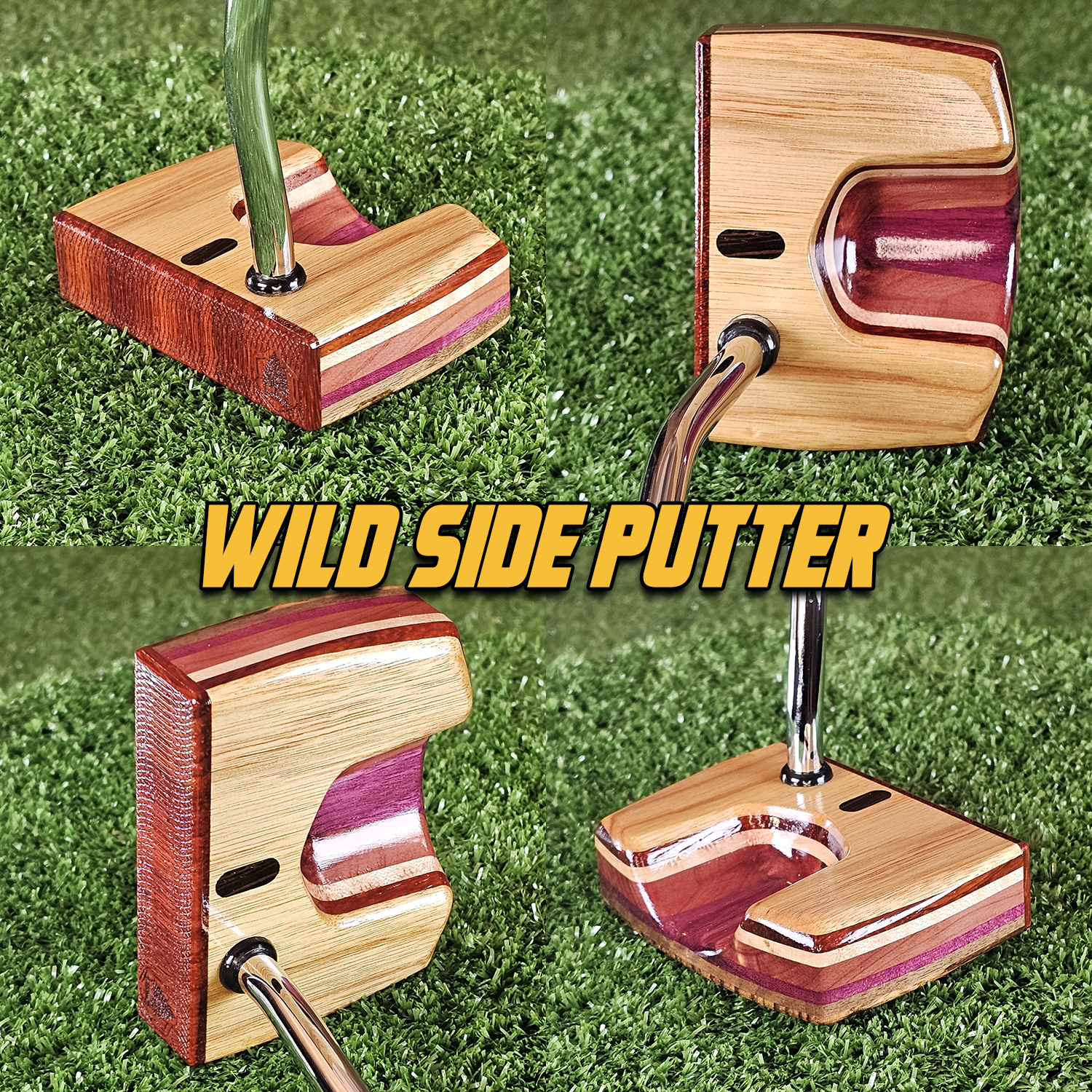 Wild Side style Canarywood exotic wood Woodrich Regal Putter