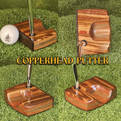 Copperhead style Rosewood exotic wood Woodrich Regal Putter