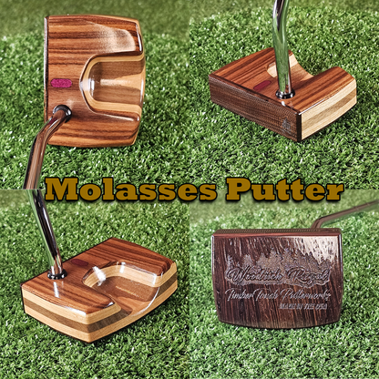 Molassas style Rosewood exotic wood Woodrich Regal Putter