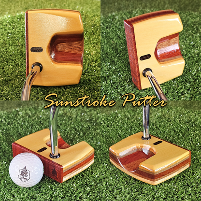 Sunstroke style Yellowheart exotic wood Woodrich Regal Putter