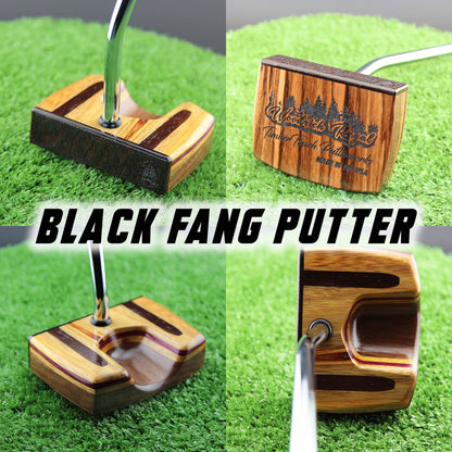 Black Fang Center shaft Zero torque putter Canarywood and Wenge inlay
