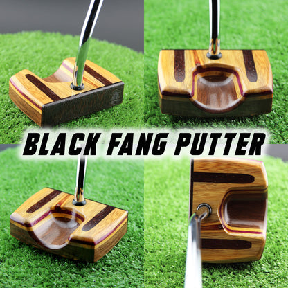 Black Fang Center shaft Zero torque putter Canarywood and Wenge inlay